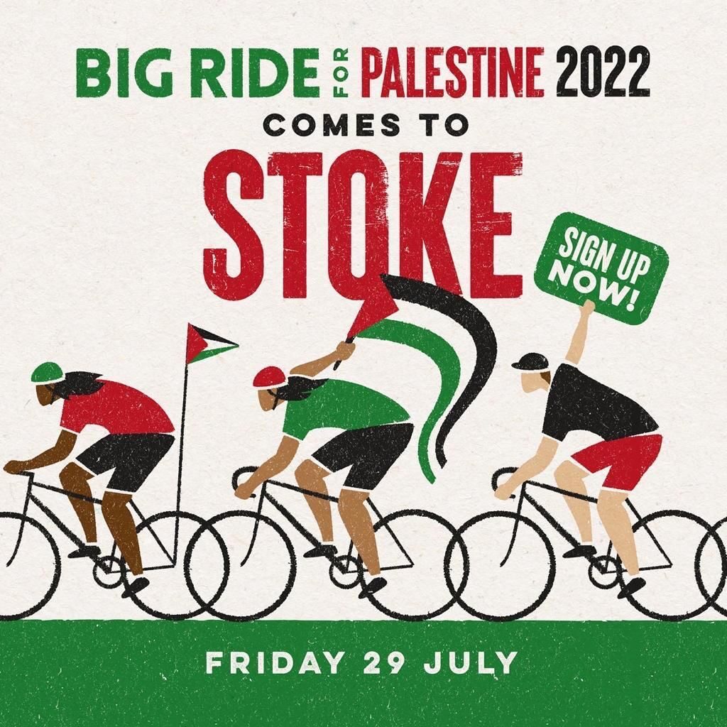 Big Ride for Palestiine comes to Stoke!